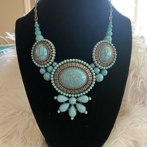 Taylor Turquoise Statement necklace